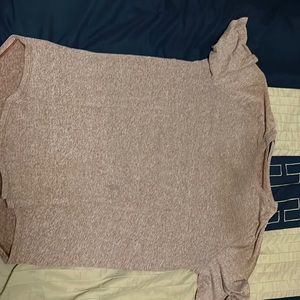 Red mens large lululemon workout shirt.